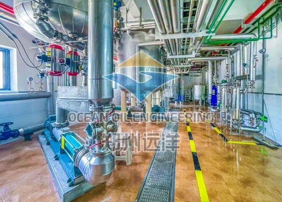 Electric Edible Oil Refining Plant Continuous 50 / 60 Hz For Usage