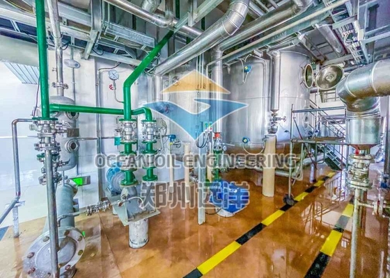 220V / 380V Edible Oil SS Refinery Plant And Carbon Steel Fully Automatic