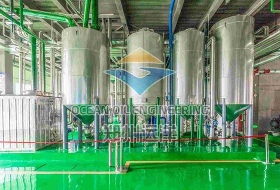 30-1500tons Capacity Oil Pretreatment Plant With Vibrating Sieve