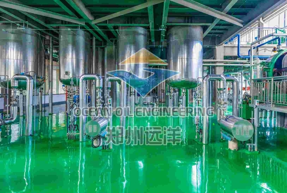 ISO9001 Edible Oil Refinery Machine 1000T/D With PLC Control System