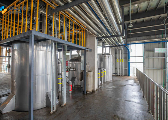 API 650 0.3MPa Palm Oil Fractionation Plant With Sand Blasting Surface Treatment