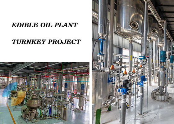 1000TPD Automatic Edible Oil Processing Equipment Production Line Carbon Steel